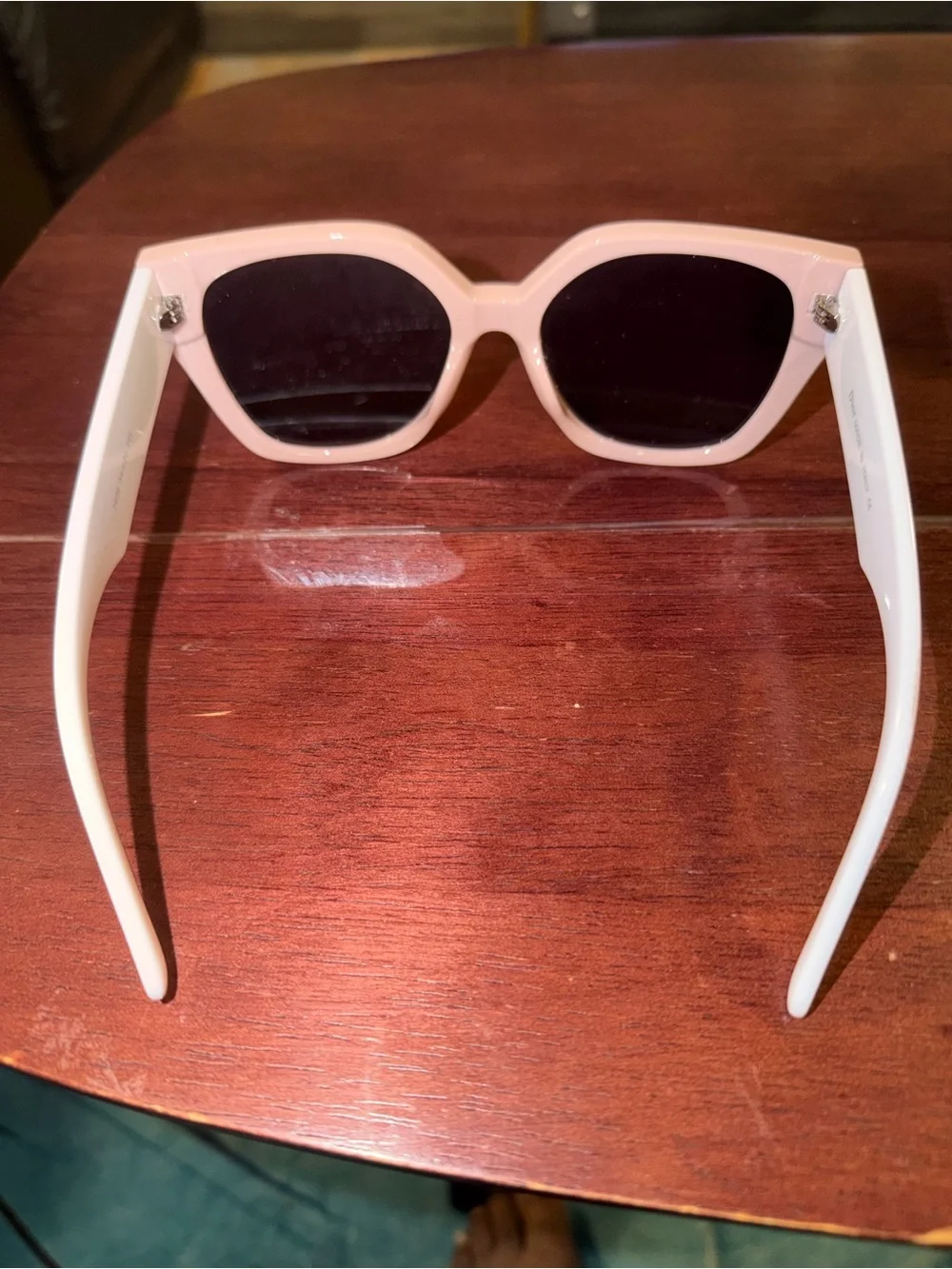 Dior Pink Cat-Eye Sunglasses with Gold Star Accents